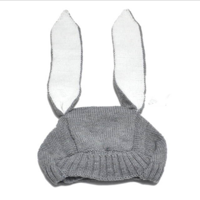 Niedźwiadek królik dziany zimowy kapelusz dla dzieci - Wianko - 9