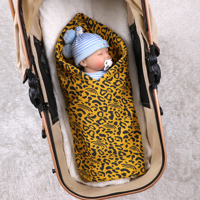 Koce dla dzieci dzianinowe owijka dla noworodka koperta Bebes kosz na niemowlę, rozmiar 100*80cm - Wianko - 6