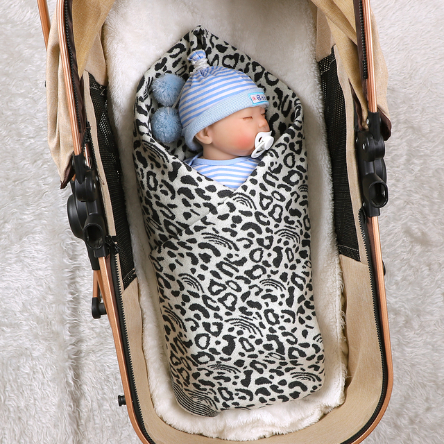 Koce dla dzieci dzianinowe owijka dla noworodka koperta Bebes kosz na niemowlę, rozmiar 100*80cm - Wianko - 9