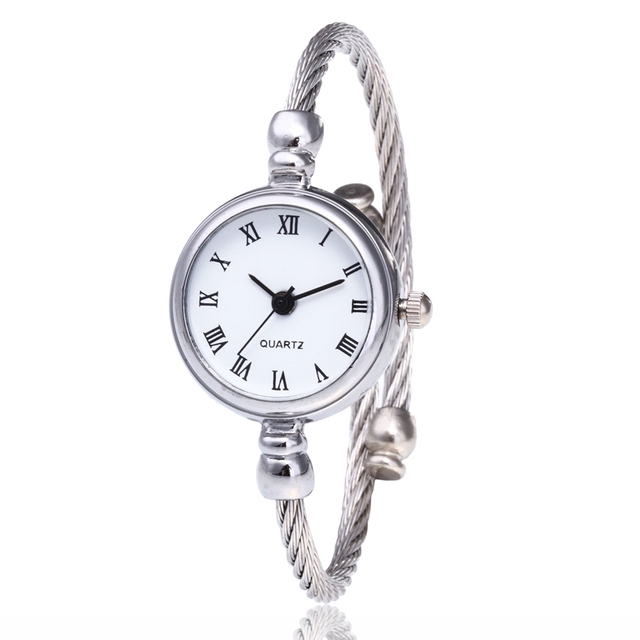 Damski zegarek Retro z rzymskimi cyferblatami i srebrną bransoletką - Wianko - 10