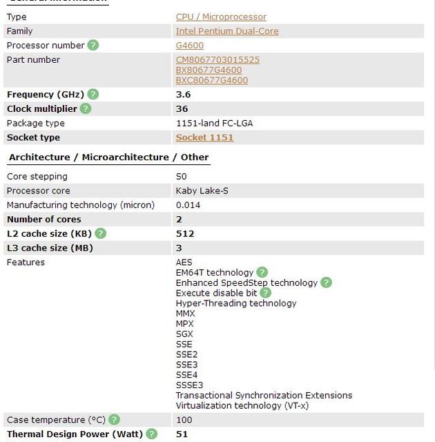 Procesor Intel Pentium G4600 LGA1151-land - dwurdzeniowy, 14 nm, kompatybilny z komputerami stacjonarnymi - Wianko - 4