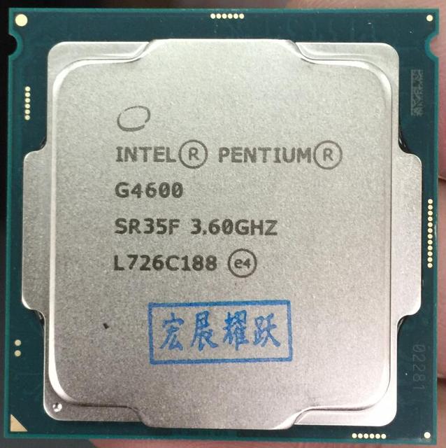 Procesor Intel Pentium G4600 LGA1151-land - dwurdzeniowy, 14 nm, kompatybilny z komputerami stacjonarnymi - Wianko - 1