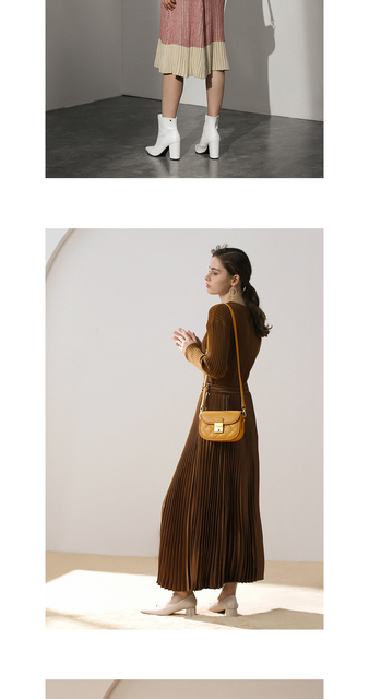 DN Fashion siodłowa torba na ramię dla kobiet w kratę z diamentowymi detalami - Wianko - 5