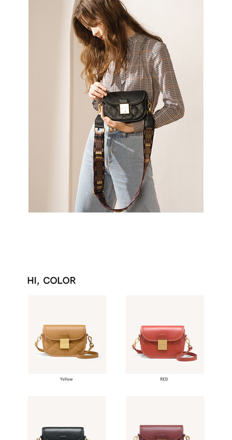 DN Fashion siodłowa torba na ramię dla kobiet w kratę z diamentowymi detalami - Wianko - 8
