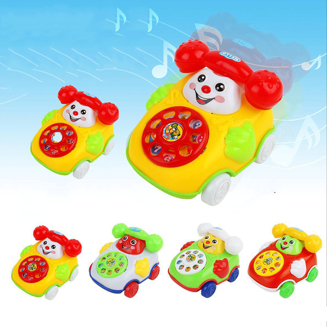 Kreatywny symulacja pojazdu dla dzieci - zabawka telefoniczna w kształcie samochodu z muzyką i uśmiechem - zabawy i prezenty - Wianko - 2
