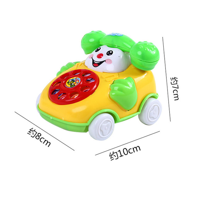 Kreatywny symulacja pojazdu dla dzieci - zabawka telefoniczna w kształcie samochodu z muzyką i uśmiechem - zabawy i prezenty - Wianko - 5