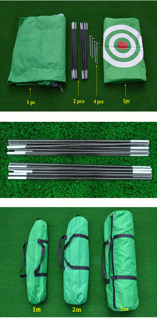 Siatka treningowa do golfa, składana, 1m/2m, uderzenie klatka ogród, zielony, praktyka, namiot kryty - Wianko - 9