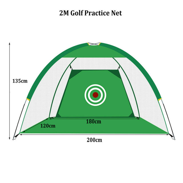 Siatka treningowa do golfa, składana, 1m/2m, uderzenie klatka ogród, zielony, praktyka, namiot kryty - Wianko - 3