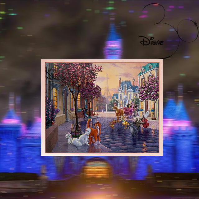 Myszka Miki - diamentowe malowidło 5D Disney - zestaw mozaiki Mickey, Donald - ręcznie wykonane krzyżykowymi ściegami - do dekoracji pokoju dziecięcego - Wianko - 7