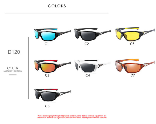 Wędkarskie okulary przeciwsłoneczne klasyczne 7 kolorów, spolaryzowane, luksusowe, męskie - Wianko - 7