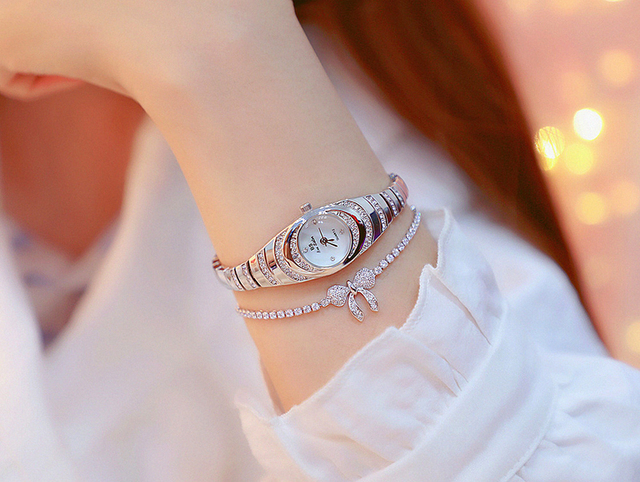 Luksusowy zegarek damski marki Casual z różowym złotym paskiem - kwarcowy, mały rozmiar - Wianko - 2