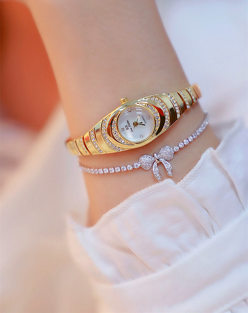 Luksusowy zegarek damski marki Casual z różowym złotym paskiem - kwarcowy, mały rozmiar - Wianko - 8