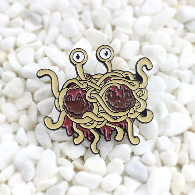 Latający potwór Spaghetti – broszka zrelaksowanej religii - Wianko - 8