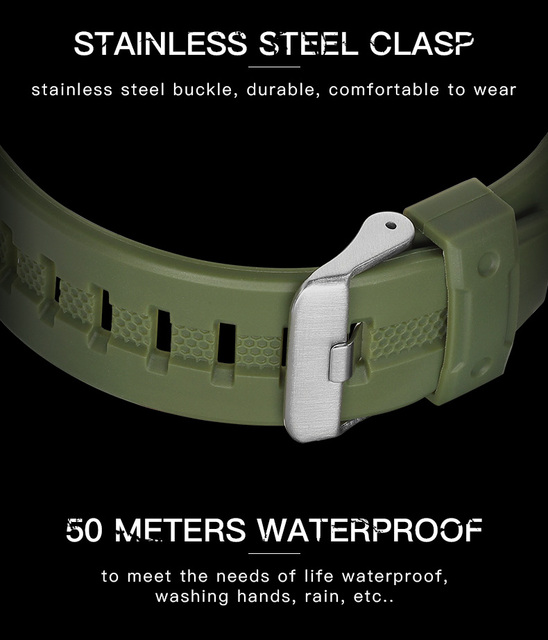 Zegarek męski LED cyfrowy S shock 1543 wojskowy z dużą tarczą, wodoodporny i luminous - Wianko - 9