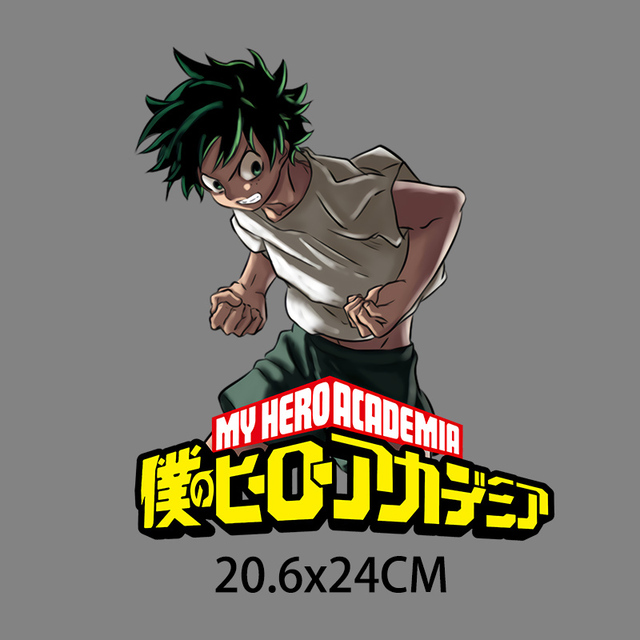 My Hero Academia żelazko na aplikacje transferowe dla dzieci - DIY szalona dziewczyna T-shirtowy zestaw transferowy - Wianko - 25