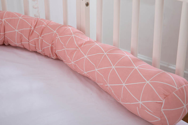 Długa poduszka ochronna do łóżeczka dziecięcego dla pokoju dziecka i nastolatka - Wianko - 11