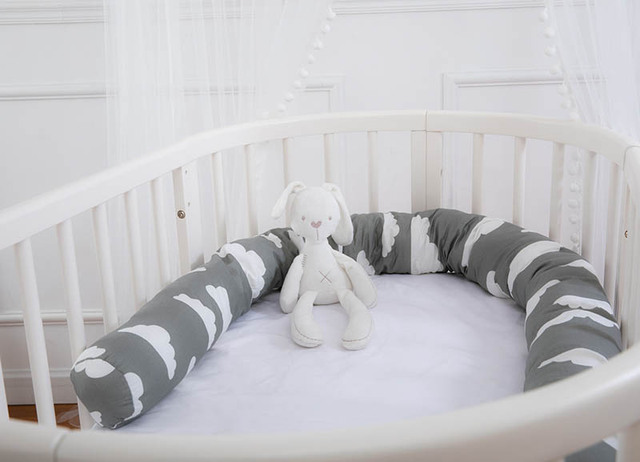 Długa poduszka ochronna do łóżeczka dziecięcego dla pokoju dziecka i nastolatka - Wianko - 7