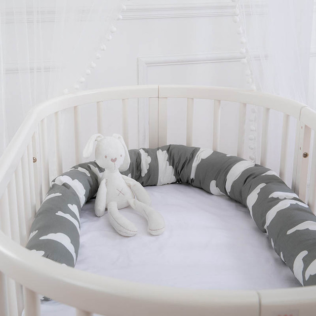Długa poduszka ochronna do łóżeczka dziecięcego dla pokoju dziecka i nastolatka - Wianko - 6