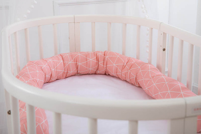 Długa poduszka ochronna do łóżeczka dziecięcego dla pokoju dziecka i nastolatka - Wianko - 8