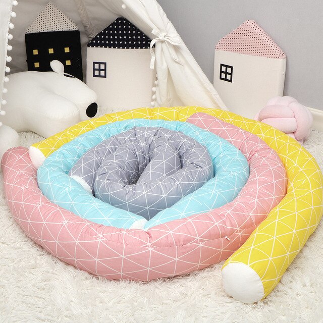 Długa poduszka ochronna do łóżeczka dziecięcego dla pokoju dziecka i nastolatka - Wianko - 32