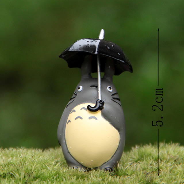 Nowy zestaw 3 sztuk mini figurki Totoro - wzrost 3-5 cm, prezent na Boże Narodzenie (lm13) - Wianko - 9