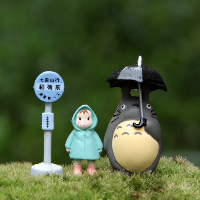 Nowy zestaw 3 sztuk mini figurki Totoro - wzrost 3-5 cm, prezent na Boże Narodzenie (lm13) - Wianko - 10