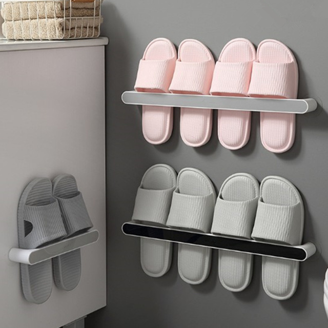 Wieszaki samoprzylepne na ręczniki, półki na buty i organizator do przechowywania naścienna do łazienki i kuchni - Wianko - 1