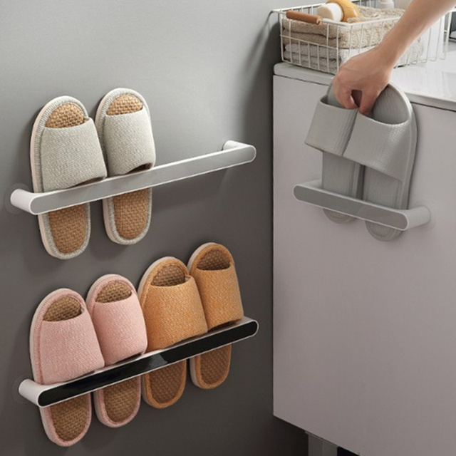 Wieszaki samoprzylepne na ręczniki, półki na buty i organizator do przechowywania naścienna do łazienki i kuchni - Wianko - 2