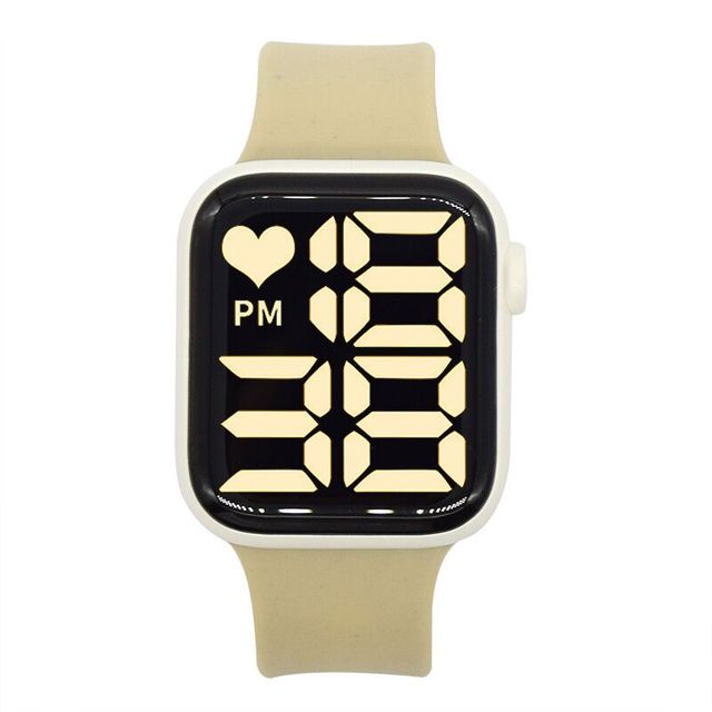 Młoda moda 2021: Wodoodporny, elektroniczny zegarek damski/gumowy zegarek męski w nowym stylu - Wianko - 7