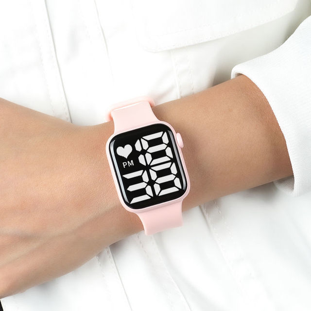 Młoda moda 2021: Wodoodporny, elektroniczny zegarek damski/gumowy zegarek męski w nowym stylu - Wianko - 2