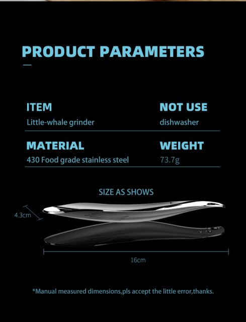 Młynek ręczny do czosnku i tarka ze stali nierdzewnej - Wianko - 11
