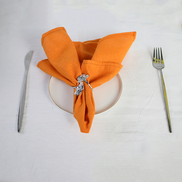 Serwetki stołowe poliestrowo-bawełniane, 12 sztuk, prane i wielokrotnie użytkowane, trwałe i kolorowe, idealne do kuchni, jadalni i dekoracji ślubnych - Wianko - 3