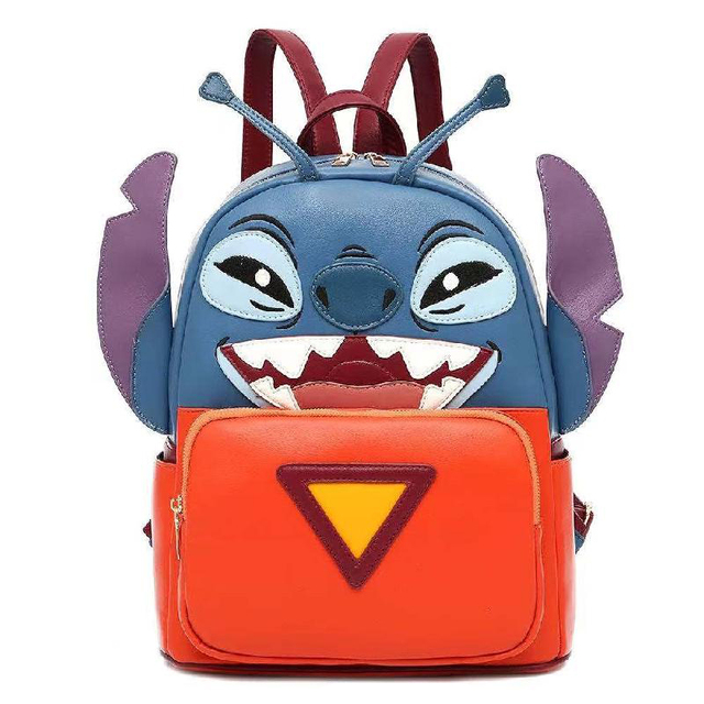 Plecak podróżny dla dziewczynki ze wzorem Stitch Disney - uroczy plecak przedszkolny dla dzieci z kreskówki - Wianko - 1