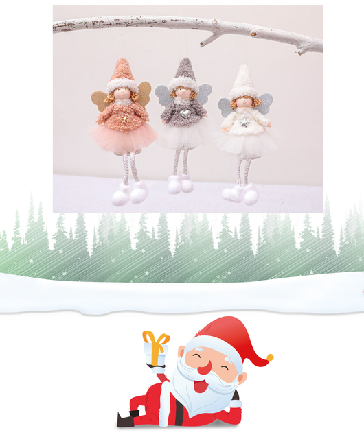 Kreatywny wisiorek świąteczny - Staruszek lalka śnieżna - Zawieszka na choinkę - Mini lalka - Wianko - 12