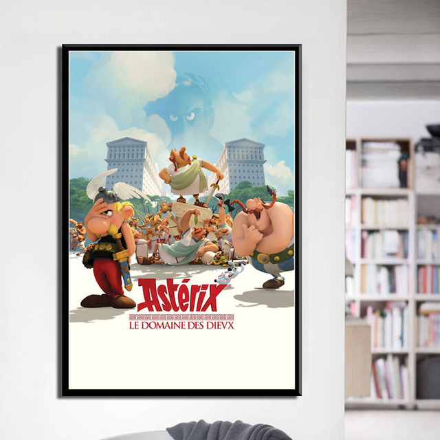 Asterix Francja - Klasyczne komiksowe malarstwo na jedwabnym plakacie na płótnie - Home Decor - Wianko - 5