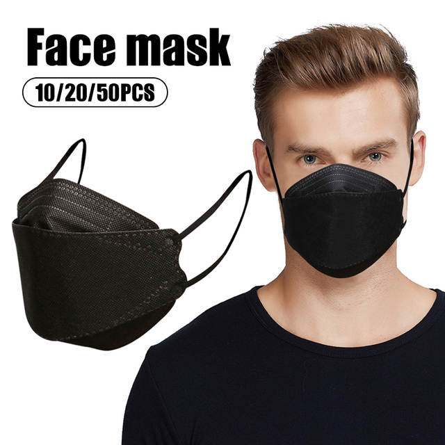 Maska ochronna tkaniny dorosła, oddychająca, zmywalna, wielokrotnego użytku - 10/20/50/100 sztuk - Wianko - 1
