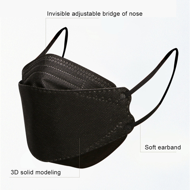 Maska ochronna tkaniny dorosła, oddychająca, zmywalna, wielokrotnego użytku - 10/20/50/100 sztuk - Wianko - 7
