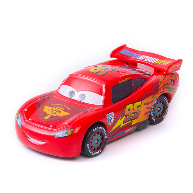 Samochód Pixar 3 płomień DJ Zygzak McQueen - odlewniczy, metalowy model dziecka chłopca - Wianko - 9