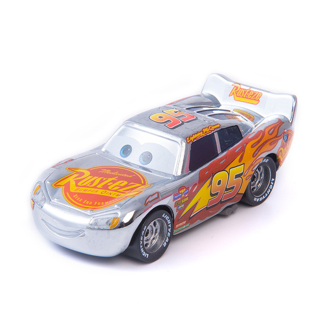 Samochód Pixar 3 płomień DJ Zygzak McQueen - odlewniczy, metalowy model dziecka chłopca - Wianko - 21