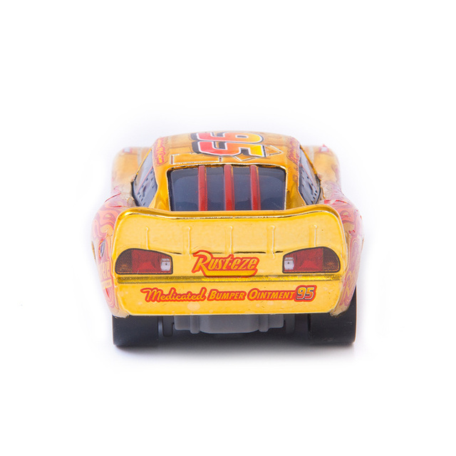 Samochód Pixar 3 płomień DJ Zygzak McQueen - odlewniczy, metalowy model dziecka chłopca - Wianko - 13