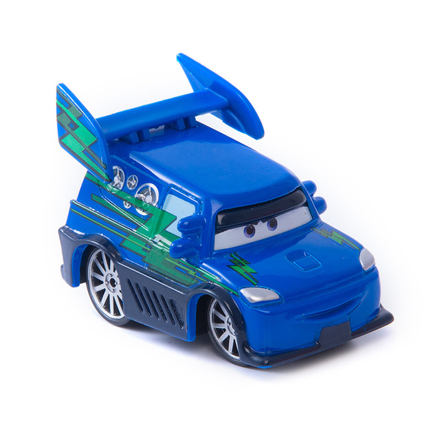 Samochód Pixar 3 płomień DJ Zygzak McQueen - odlewniczy, metalowy model dziecka chłopca - Wianko - 2