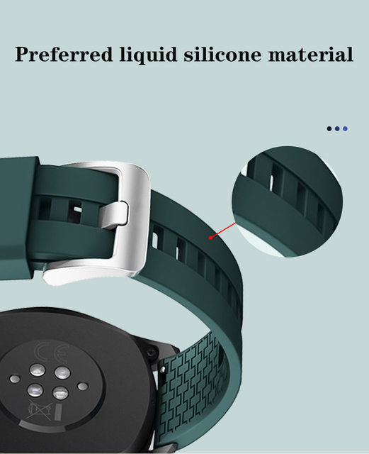 Pasek silikonowy do zegarka Huawei GT2 2e Pro/Samsung Galaxy Watch3/S3 Frontier/Amazfit GTR 47mm, 22mm - Wianko - 9