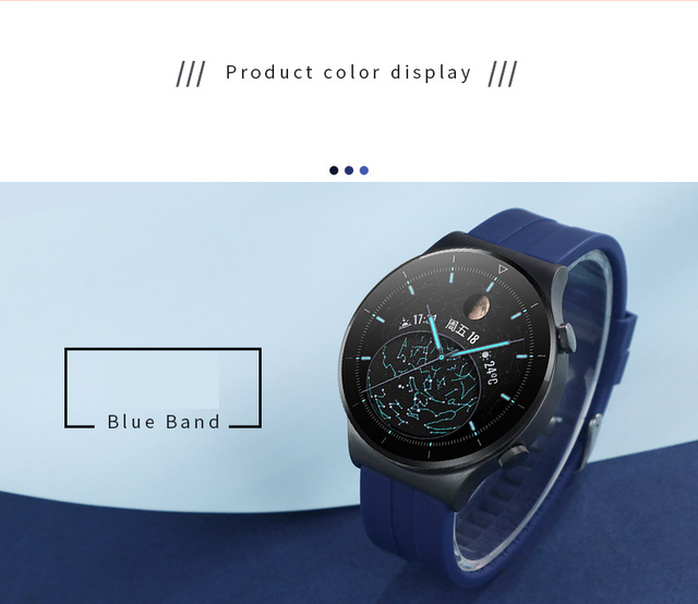 Pasek silikonowy do zegarka Huawei GT2 2e Pro/Samsung Galaxy Watch3/S3 Frontier/Amazfit GTR 47mm, 22mm - Wianko - 11