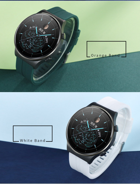 Pasek silikonowy do zegarka Huawei GT2 2e Pro/Samsung Galaxy Watch3/S3 Frontier/Amazfit GTR 47mm, 22mm - Wianko - 13