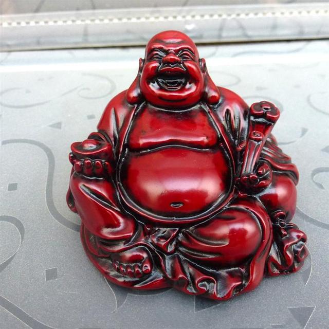 Żywica Maitreya – statua Laughing Buddha, figurka do rękodzieła, wystrój domu - Wianko - 1