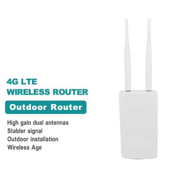 TIANJIE Router zewnętrzny 4G CPE 150 mb/s LTE CAT4 z modemem do kart SIM 3G/4G, WiFi, kamera IP - Wianko - 2