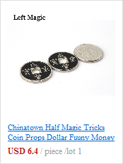 Sztuczki monety Chinatown - pół magiczne rekwizyty dolar, zabawne pieniądze, magiczne rekwizyty dla magików wykonujących zbliżenie na scenie, ulicy i profesjonalną komedię - Wianko - 9