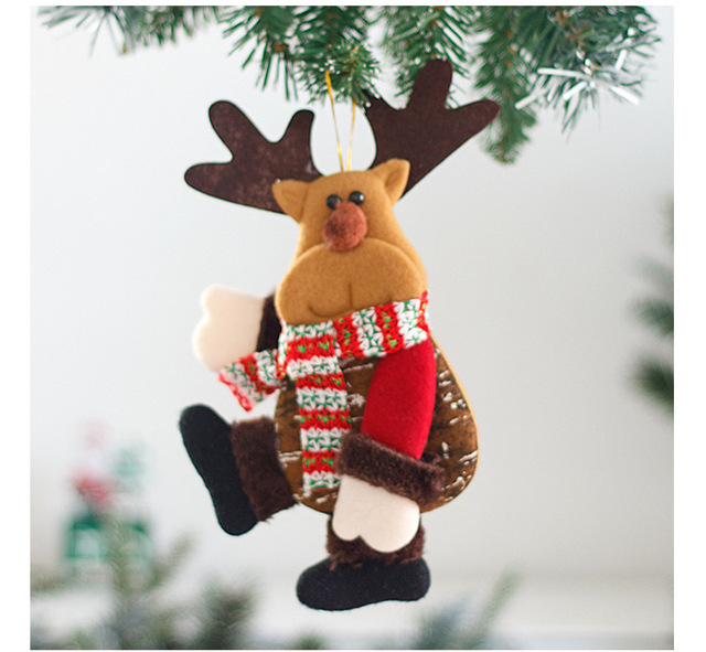 Nowość 2022 - Wisiorek świąteczny Santa Snowman Elk Pies Lalka Miś - Bożonarodzeniowe Ozdoby Choinkowe dla Dzieci - Wianko - 37