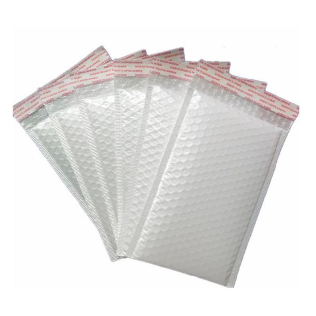100 sztuk białych kopert piankowych samozamykających z wypełnieniem bąbelkowym, idealnych do wysyłki - Wianko - 6