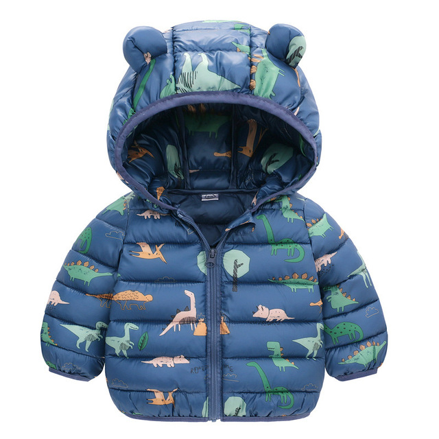 Kurtka płaszcz dziecięcy jednorożec, ocieplana, dla niemowląt, na zimę i jesień, dla chłopców i dziewczynek - parka puchowa - Wianko - 13